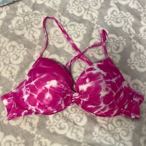 Target Pink Tie Dye Bikini Top